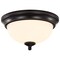 Nuvo Center Lock 11 Inch LED Flush Mount, 19 Watt, 3000K, Mahogany Bronze Finish, Frosted Glass 62/1557 - alternate 5